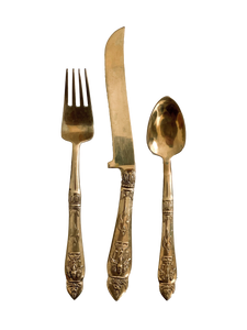 Midcentury Thai Bronzeware Cutlery