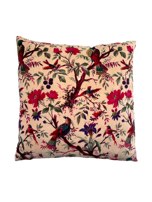 Bugambilia Cotton Velvet Pillow